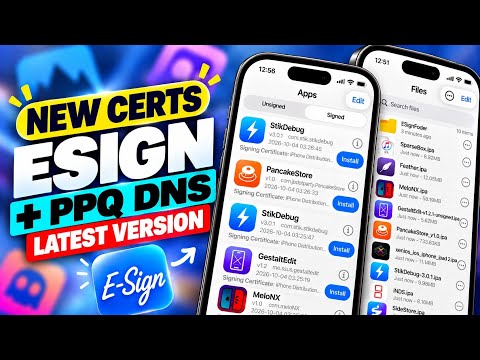 [NEW DROP] Esign Setup Guide : Install IPA Files Without PC (PPQ DNS)