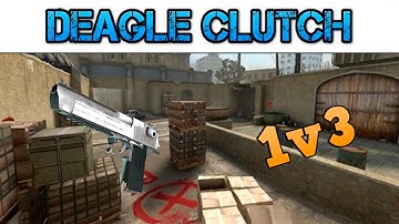 CS:GO - 1v3 Deagle Clutch!