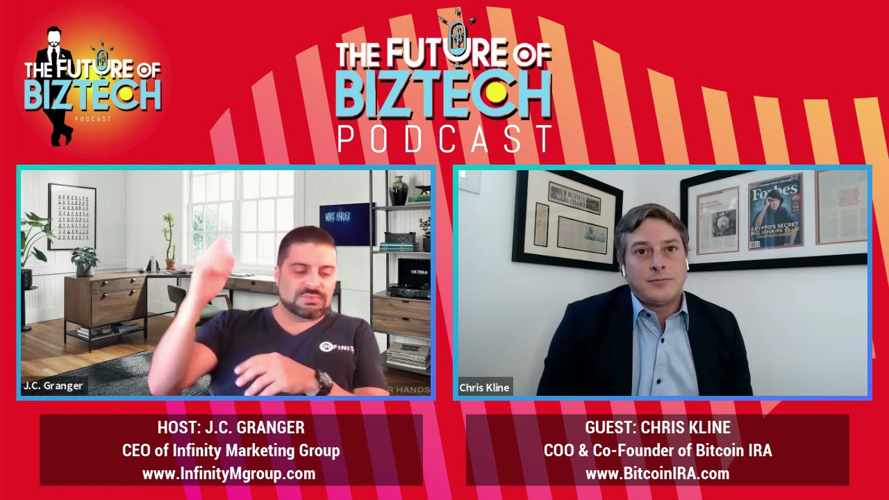 Epi. 49: The First, Largest and Most Secure Cryptocurrency IRA Platform -  Chris Kline, COO and Co-Founder of Bitcoin IRA - Infinity Marketing Group