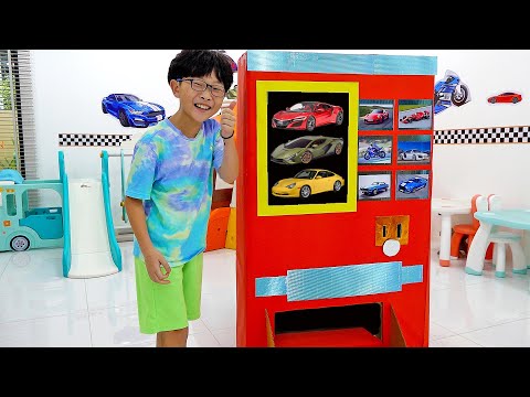 예준이의 자동차 장난감 자판기 놀이 게임 플레이 개봉놀이 <strong>Car</strong> Toy Vending <strong>Machine</strong> Pretend Play