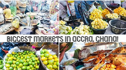 Biggest Markets in Accra- Ghana| Living in Accra- Ghana| Bulk Grocery Shopping in Accra Markets!