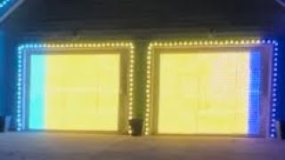 Famous Garage Door Pixel Matrix Christmas Lights Wealth