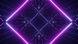 Purple Neon Shapes Display Stock Motion Graphics