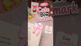 DIY Cute Bow Bookmark 🎀 | Pinterest Inspired Craft #DIYBookmark #PinterestCraft #AestheticDIY