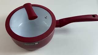 Panela Soft Touch 18 cm com Fundo de Indução Vermelha Hércules screenshot 5