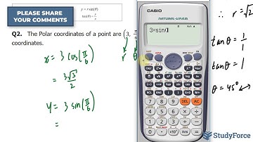 Convert between rectangular and polar coordinates (Radians, Part 3)
