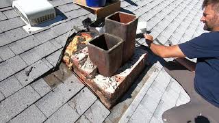 Removing A Chimney From The Middle Of A House | THE HANDYMAN |