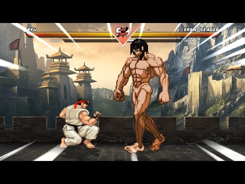 RYU Vs EREN YEAGER The Most Epic Fight