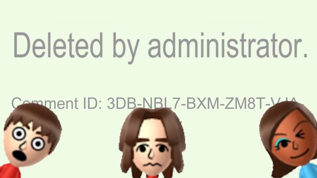 A Typical Miiverse Relationship 15 - Deleted by Administrator
