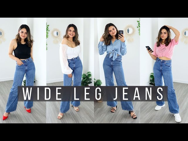 6 Easy Outfit Ideas Using Wide Leg Jeans