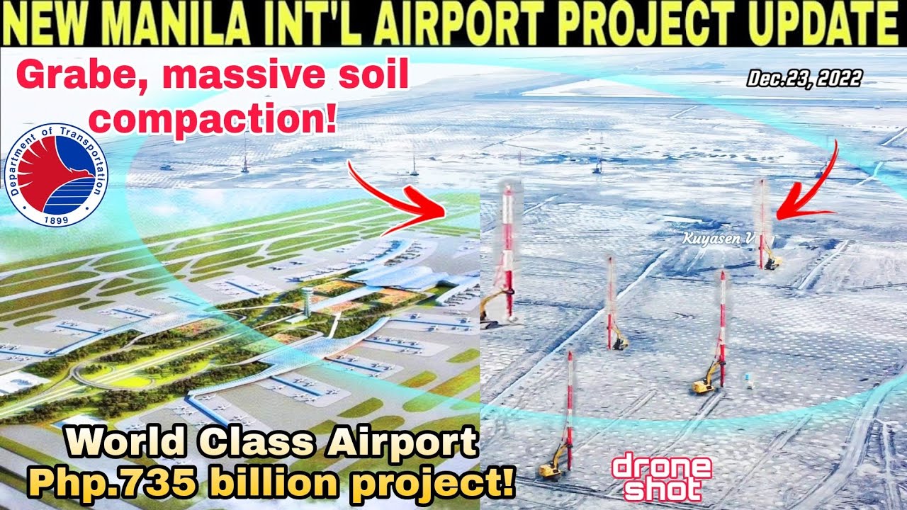 Massive compaction! World class Airport!NEW MANILA INT'L AIRPORT SMC PROJECT in BULACAN|Dec.23, 2022