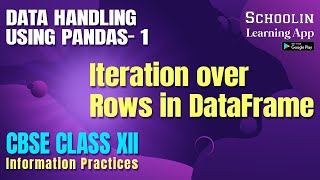 Iteration Over Rows in Dataframe Pandas Python -2| Class 12 Information Practices