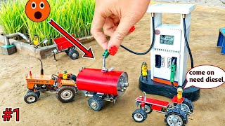 Mini Tractor transporting | petrol tank science project | tractor need diesel |petrol| @NsTvKing