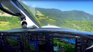 Piper Meridian (4K), Spectacular SaintTropez RWY 06 Approach and Landing