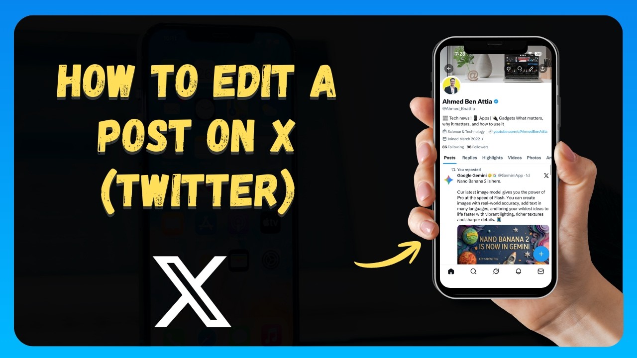 How to Edit a Post on X (Twitter) ️ [New 2026 Update] - YouTube