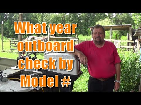 Evinrude year by model number.