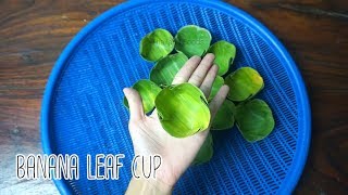 How to make Banana leaf Cup