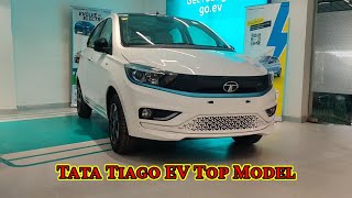 Tata Tiago EV Top Model Xz+ Tech LUX LR, Range, Price, Features All details in Hindi.