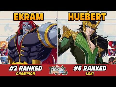 TOKON 🔥 Ekram (#2 CHAMPION) vs HUEBERT (#5 LOKI) | Marvel TOKON High Level Gameplay