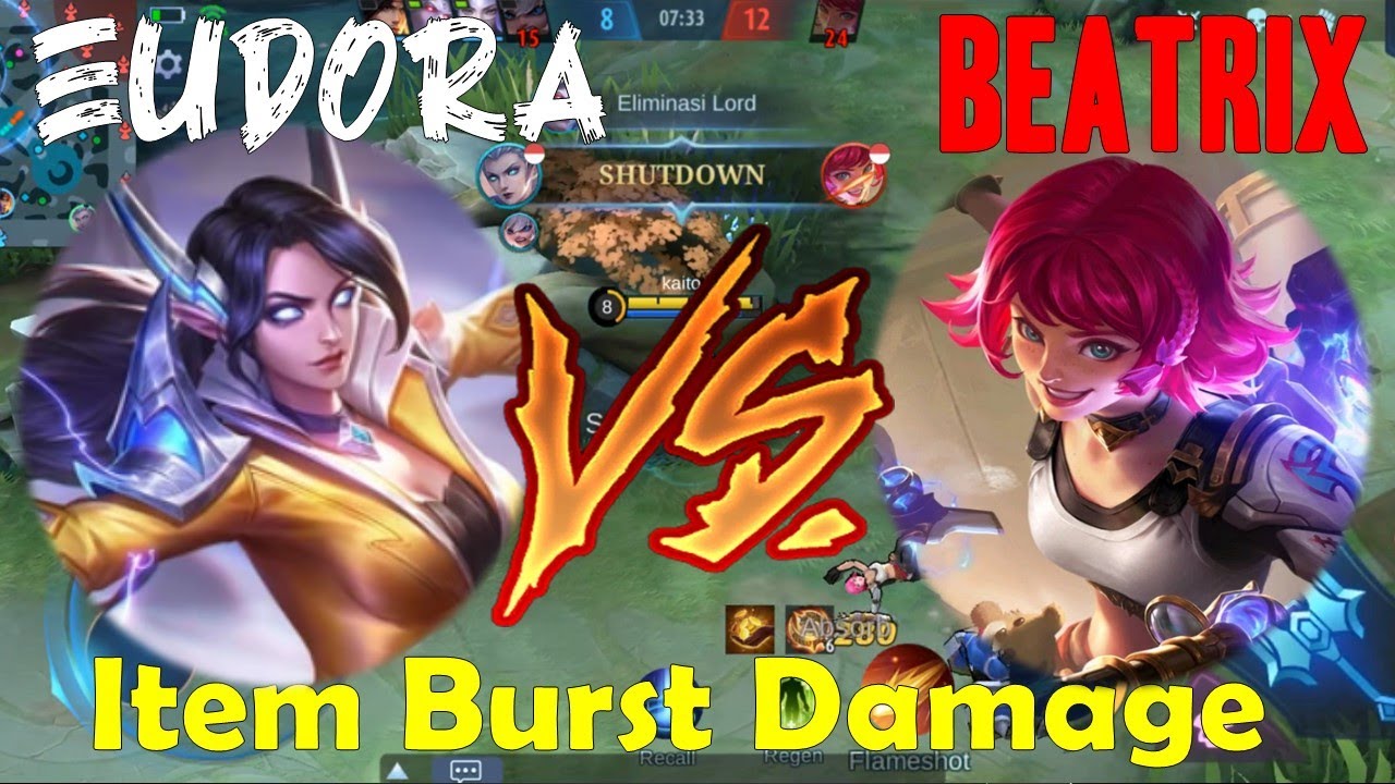 Eudora Best Item Burst Damage 2022 Mobile Legends Bang Bang YouTube