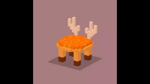 Voxel art color by number
