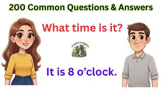 200 Common Questions & Answers in English | Daily Use Conversations | English Speaking Practice