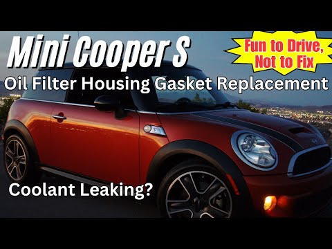 Repair Mini Cooper Oil Filter Housing Coolant Leak - YouTube