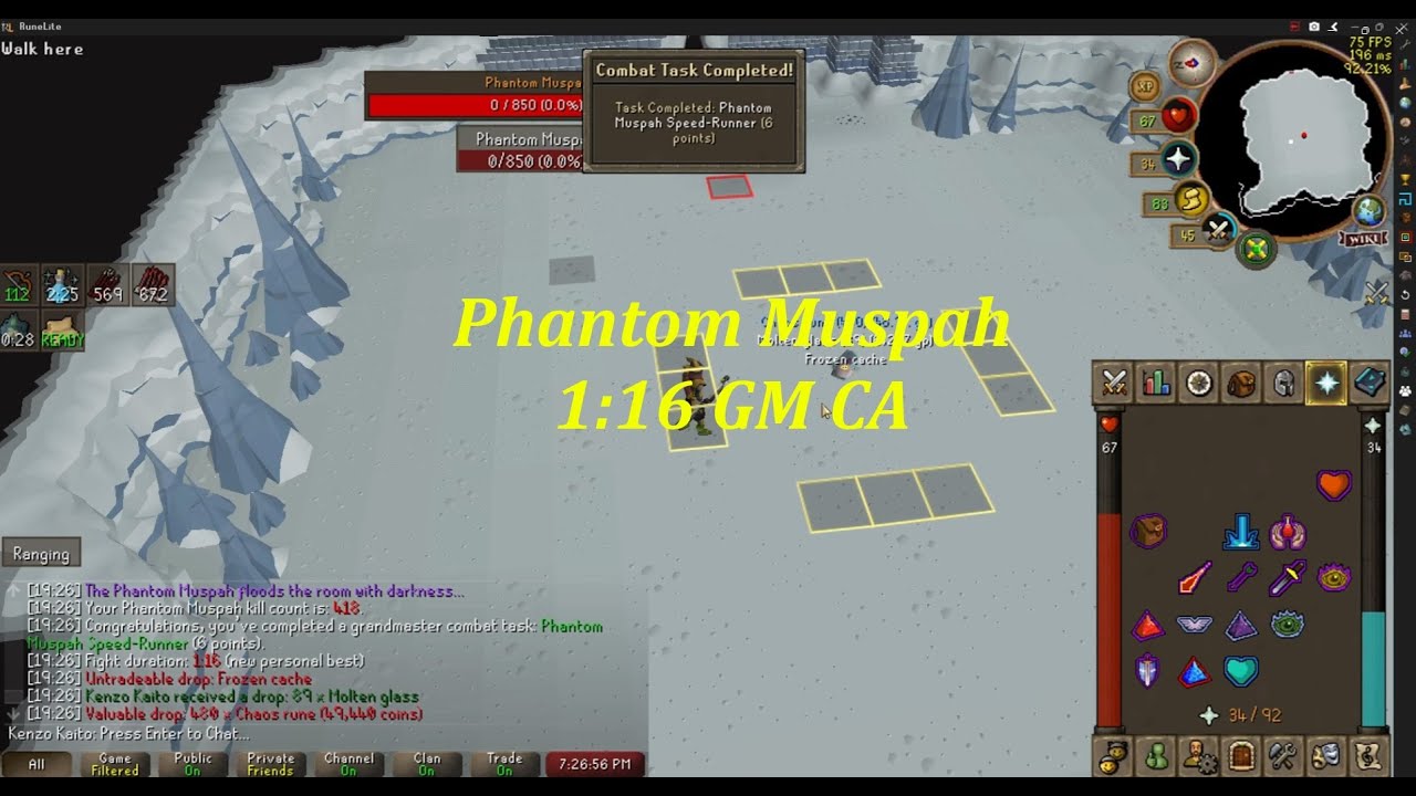 Phantom Muspah Speed-Runner 1:16sec