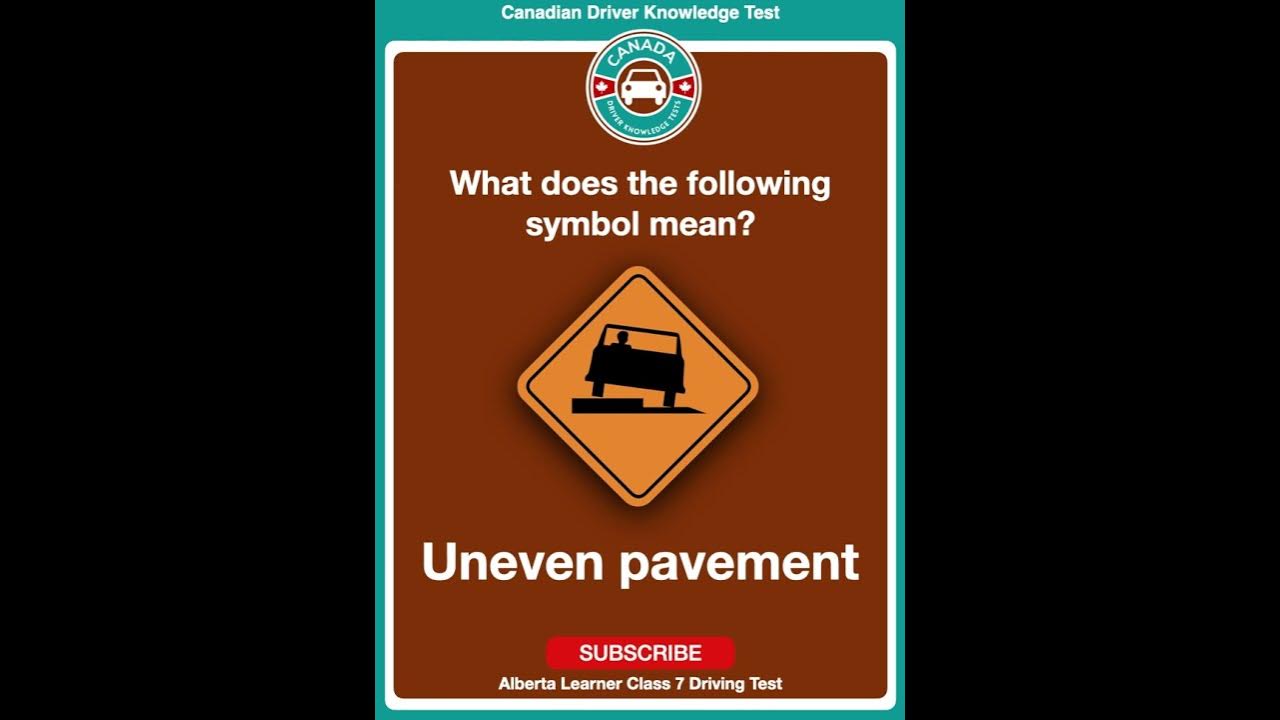 Alberta learner class 7 driving test 2023 signs canadian driver
