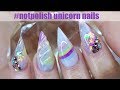 ACRYLIC UNICORN NAIL TUTORIAL | DIY HORN NAIL