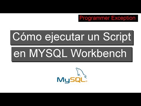 Video: ¿Cómo ejecuto un archivo SQL en MySQL workbench?