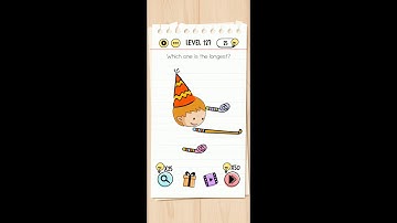 Brain Test Level 127 which one is the longest