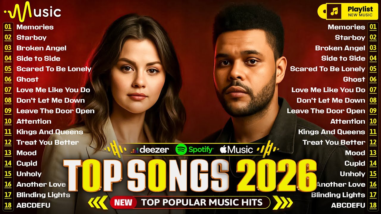 Billboard Top 50 This Week 🍊 Selena Gomez, The Weeknd, Justin Bieber, Bruno Mars, Ed Sheeran, Adele