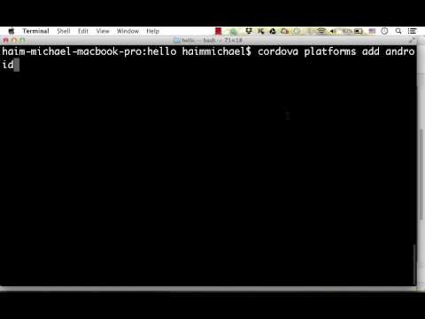 Cordova Adding Platforms Support