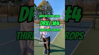 Pickleball Drill #4.  Third Shot Drops.