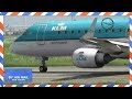Plane Spotting at CPH Airport - KLM Cityhopper Embraer Arrives from Amsterdam - Flyvergrillen