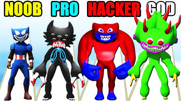 NOOB vs PRO vs HACKER vs GOD in Merge Master Monster Battle