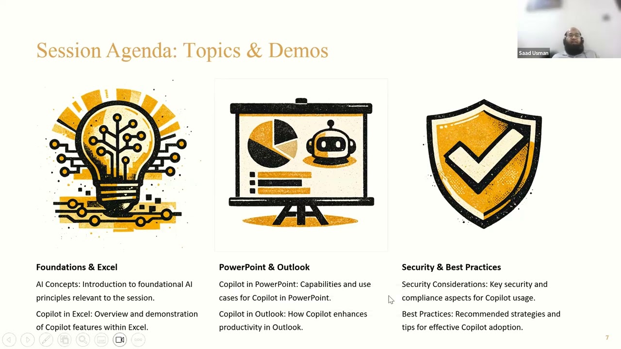 ICAP Bahrain Chapter Webinar on Integrating AI with Excel, PowerPoint, and Outlook