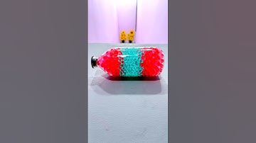 Wow!!🏆🏆 Colorfull Breaking glass bottle ⚠️🔥 Crushing Crunchy & Soft Things #shorts #asmr #viral