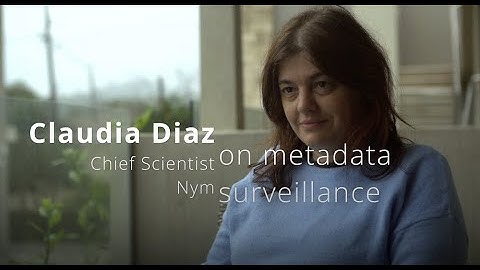 Claudia Diaz on Metadata Surveillance