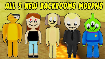 How To Find ALL 5 NEW BACKROOMS MORPHS in Find The Backrooms Morphs - UPDATE