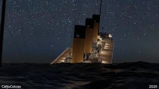 Titanic Night Sinking | 4K Animation
