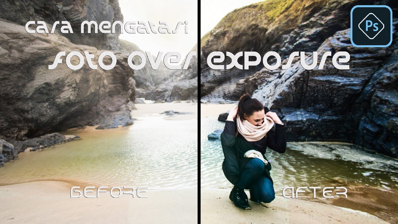 2 CARA MEMPERBAIKI FOTO OVER EXPOSURE di photoshop 