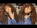 SZA INSPIRED CURLY HAIR FEAT. FRIDAYNIGHTHAIR GLS27 | HOW TO CUT BANGS