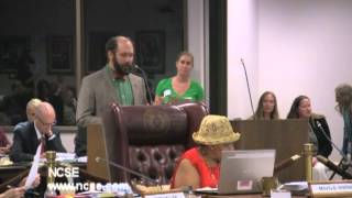Texas textbook hearing: NCSEs Josh Rosenau speaks