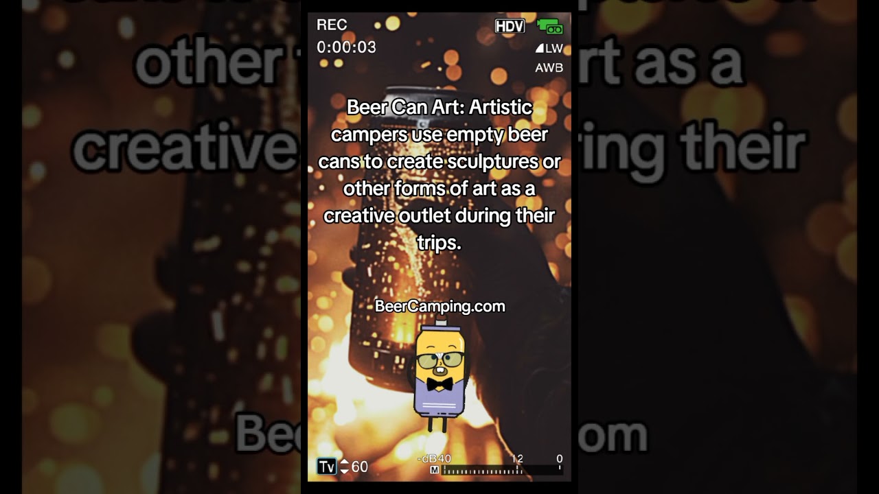 Turn empty beer cans into art! Artistic campers create unique sculptures & more as a creative outlet