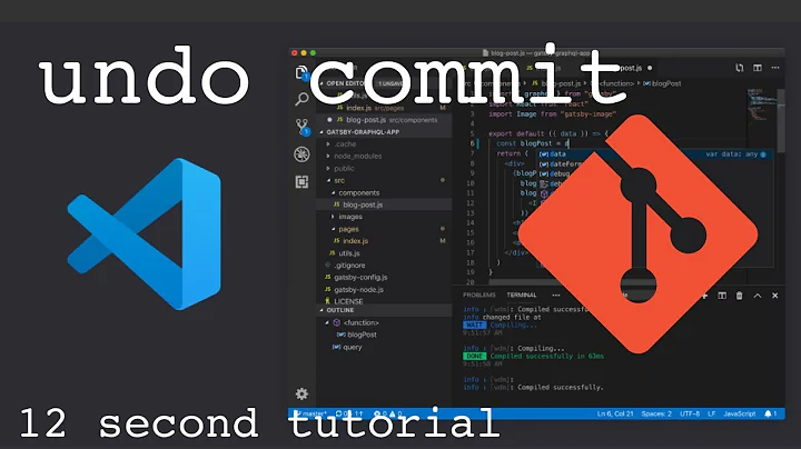 How to undo commit in Visual Studio Code | Fast tutorial