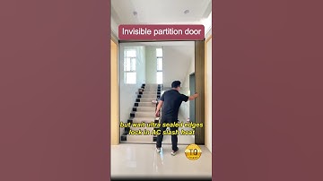 The invisible partition door with no drilling design only takes 15 minutes to install