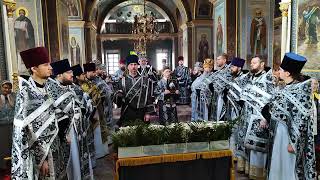 Богослужение Великой Субботы - Вечерня с Литургией свт. Василия Великого