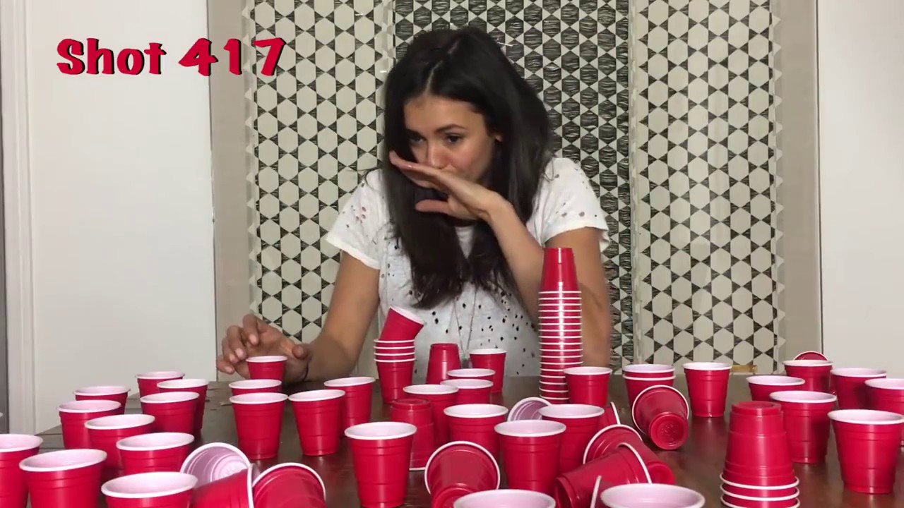 Nina Dobrev doing shots! [30,000 Subbers]
